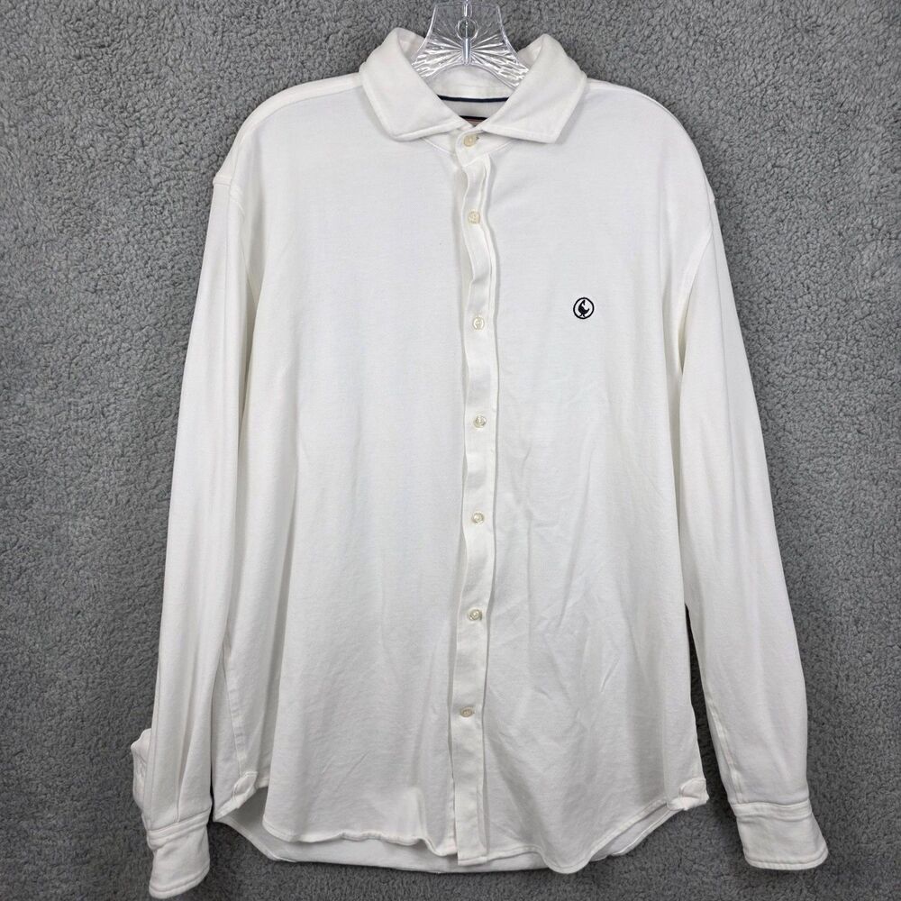 El Ganso Shirt Men's White Long Sleeve Button Up Shirt Size L